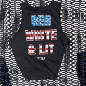 Red white & lit pink tank